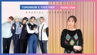 左からTOMORROW X TOGETHER、幾田りら。