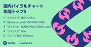 国内バイラルチャート年間トップ5