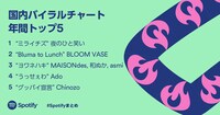 国内バイラルチャート年間トップ5