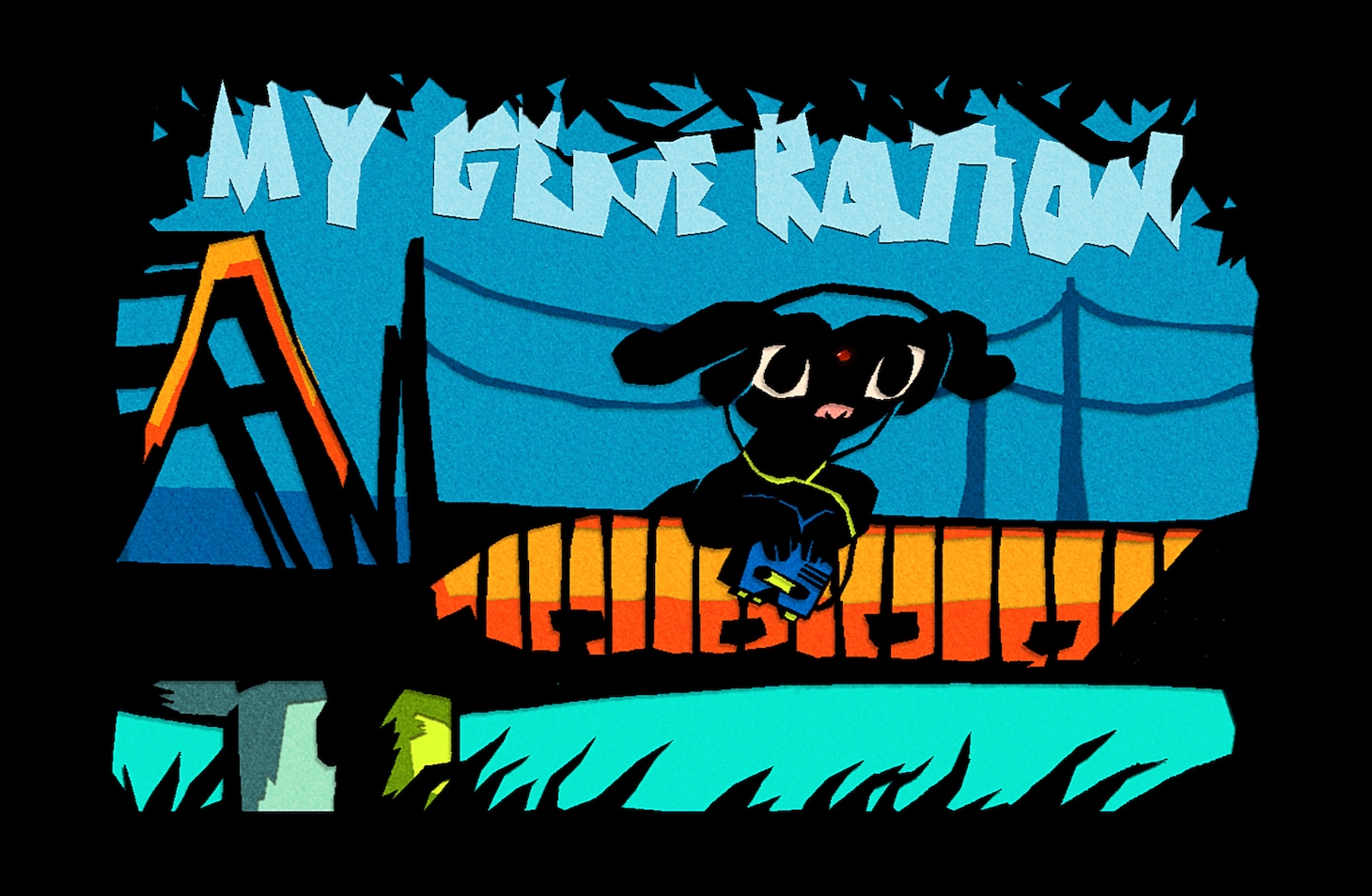 ゆうらん船「MY GENERATION」カセットテープ版のスリーブ。