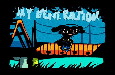 ゆうらん船「MY GENERATION」カセットテープ版のスリーブ。