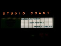 STUDIO COASTの看板。