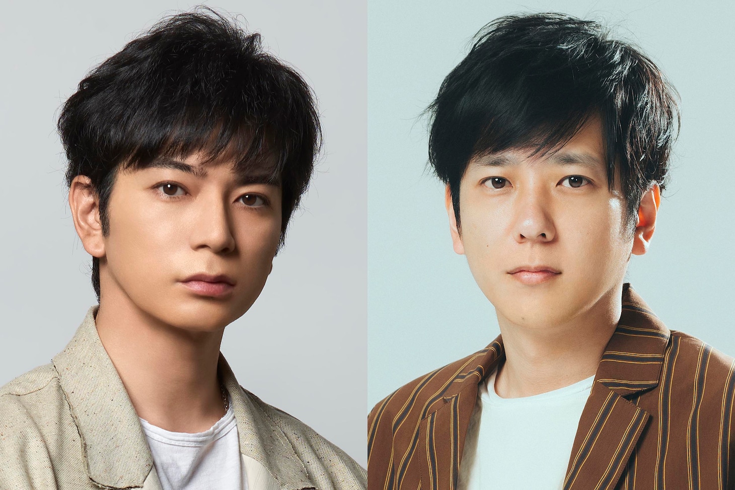 左から嵐の松本潤、二宮和也。(c)フジテレビ