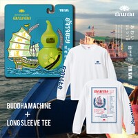 ジオラマシーン「あわい」ブッダマシーン＋Tシャツのイメージ画像。（ホワイト）