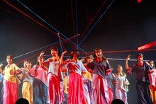 櫻坂46「1st YEAR ANNIVERSARY LIVE」の様子。（撮影：上山陽介）