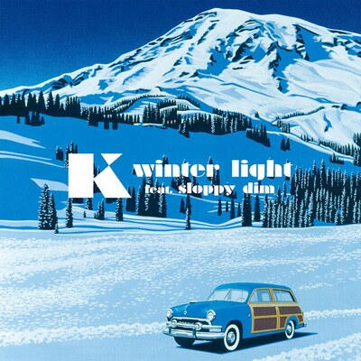 K「winter light feat. sloppy dim」配信ジャケット