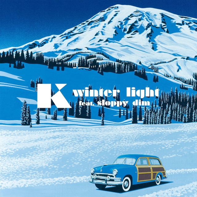 K「winter light feat. sloppy dim」配信ジャケット