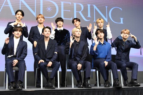 JO1取材会の様子。