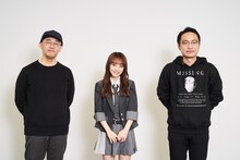 左から佐々木敦、向井地美音（AKB48）、南波一海。