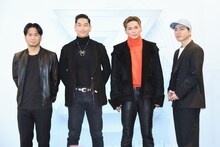 左からEXILE HIRO、EXILE AKIRA、EXILE SHOKICHI、登坂広臣。