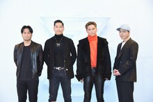 左からEXILE HIRO、EXILE AKIRA、EXILE SHOKICHI、登坂広臣。