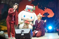 左から綾介、シナモロール、末吉9太郎。（撮影：上溝恭香）