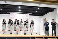 「=LOVE 10th シングル『The 5th』発売 記者発表会」の様子。