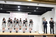 「=LOVE 10th シングル『The 5th』発売 記者発表会」の様子。