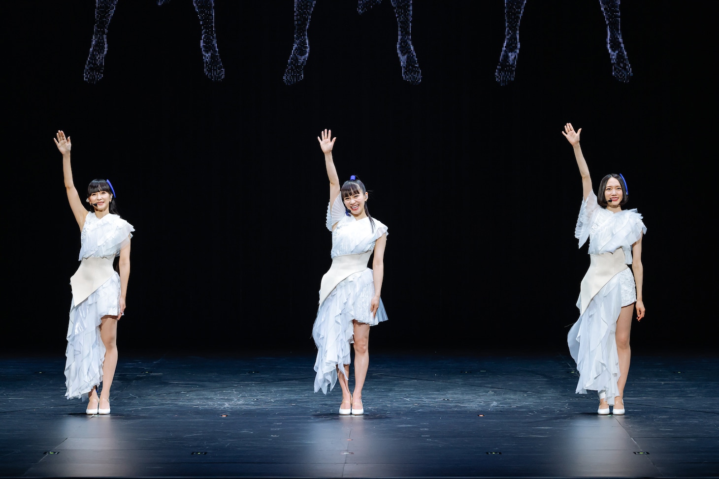 Perfume「Reframe Tour 2021」最終公演より。（撮影：上山陽介）