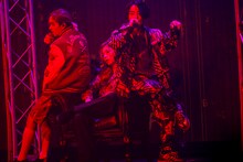 左からジャン海渡、田中洸希、松村和哉。（撮影：笹森健一）