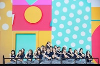 日向坂46「ひなくり 2021」初日アンコールの様子。（撮影：上山陽介）