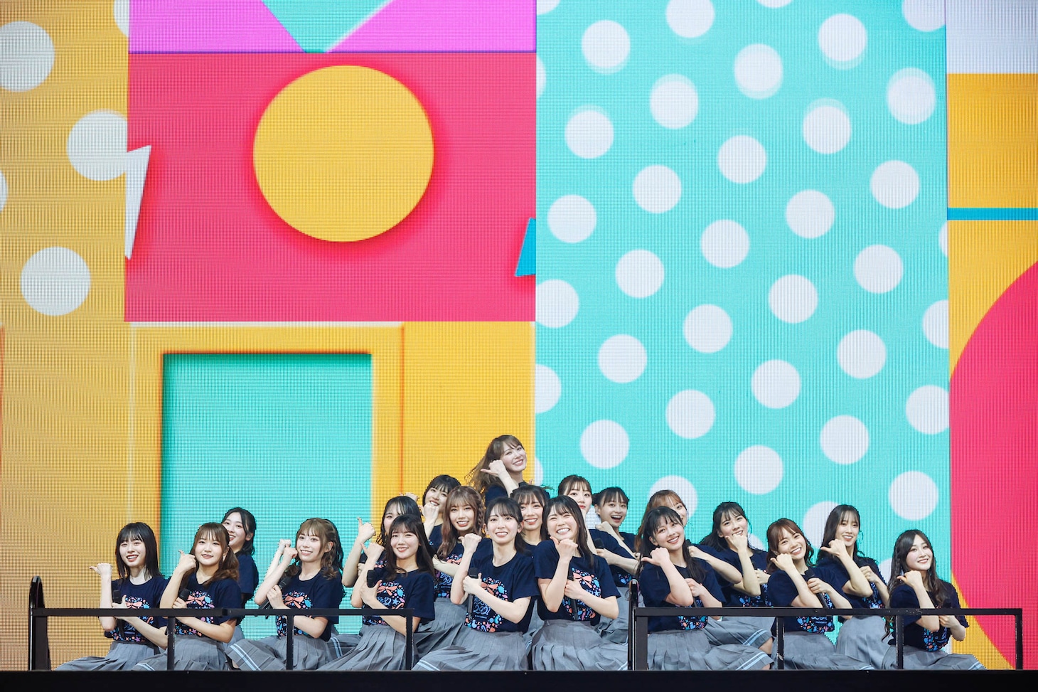 日向坂46「ひなくり 2021」初日アンコールの様子。（撮影：上山陽介）