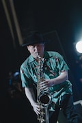 サポートメンバーのNARI（Sax, 
Flute / SCAFULL KING）。（Photo by SARU［SARUYA AYUMI］）