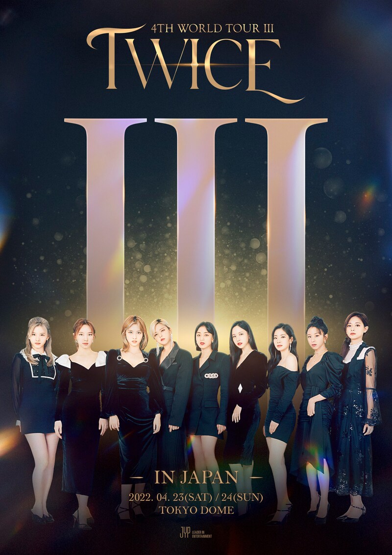 「TWICE 4TH WORLD TOUR 'III' IN JAPAN」告知画像