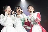 新メンバーの風見和香、小久保柚乃、桜木心菜（左から）。