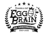 EGG BRAINの15周年記念ロゴ。