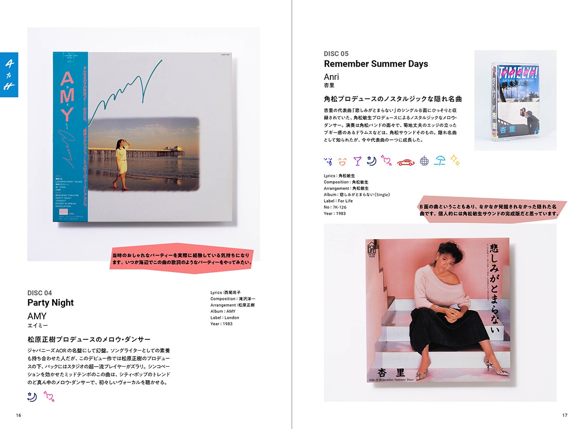 「Japanese City Pop 100, selected by Night Tempo」より。