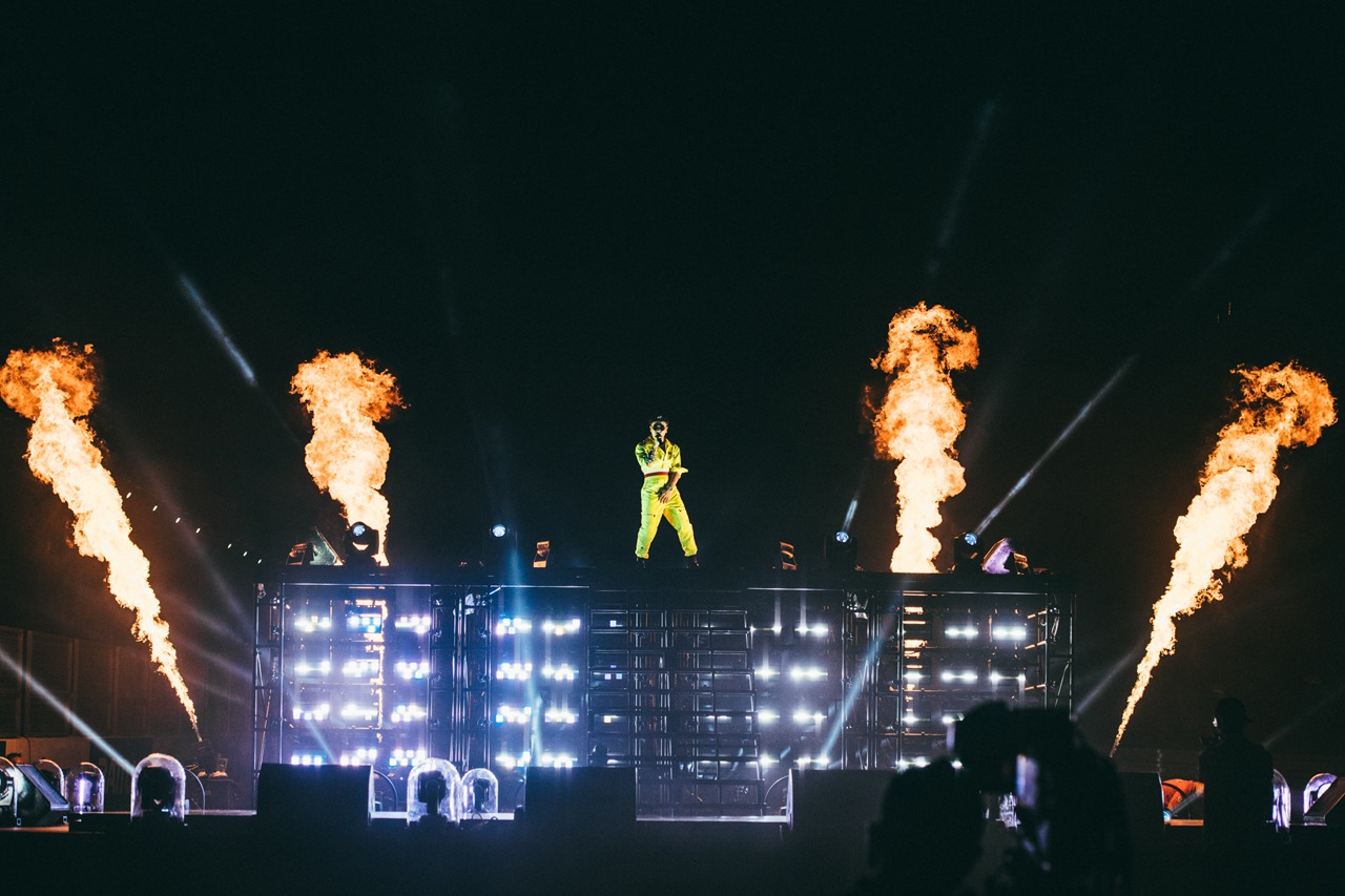 「THE RACE in SUZUKA CIRCUIT」でのAK-69。