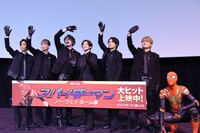 SixTONESのメンバー。左から田中樹、高地優吾、ジェシー、京本大我、松村北斗、森本慎太郎。