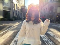 kuu「basic long tee」greige