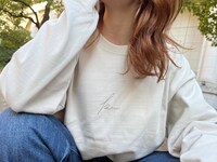 kuu「basic long tee」greige