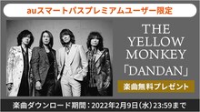 THE YELLOW MONKEY「DANDAN」無料ダウンロードプレゼント告知ビジュアル