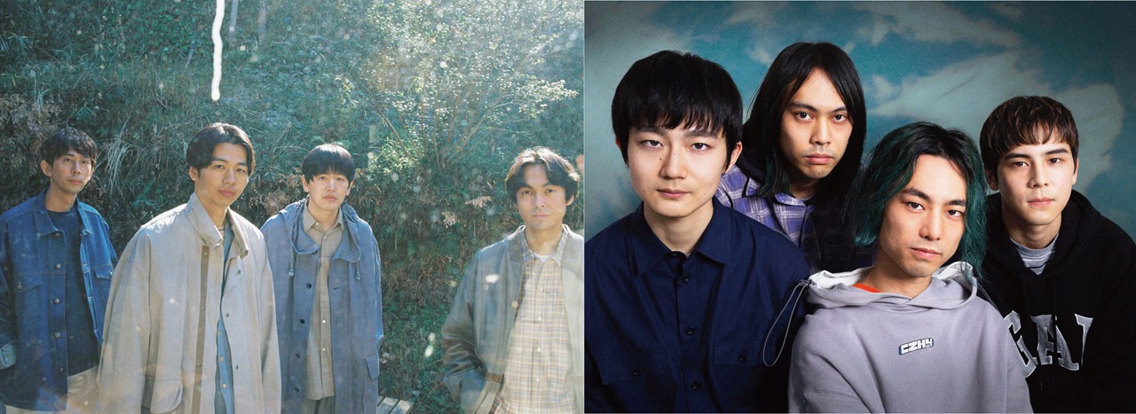 左からミツメ、DYGL。