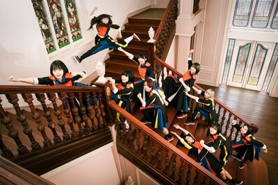 GANG PARADE。左から3番目がヤママチミキ。