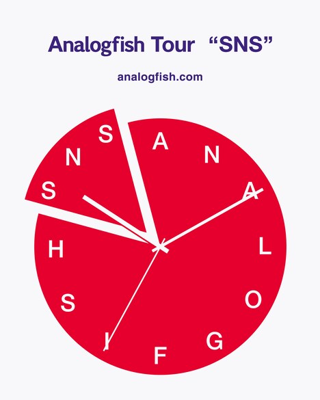 Analogfish「Analogfish Tour "SNS"」告知ビジュアル