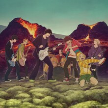 [Alexandros]「Rock The World / 日々、織々」初回限定盤のスリーブ。 (c)Goodbye,DonGlees Partners