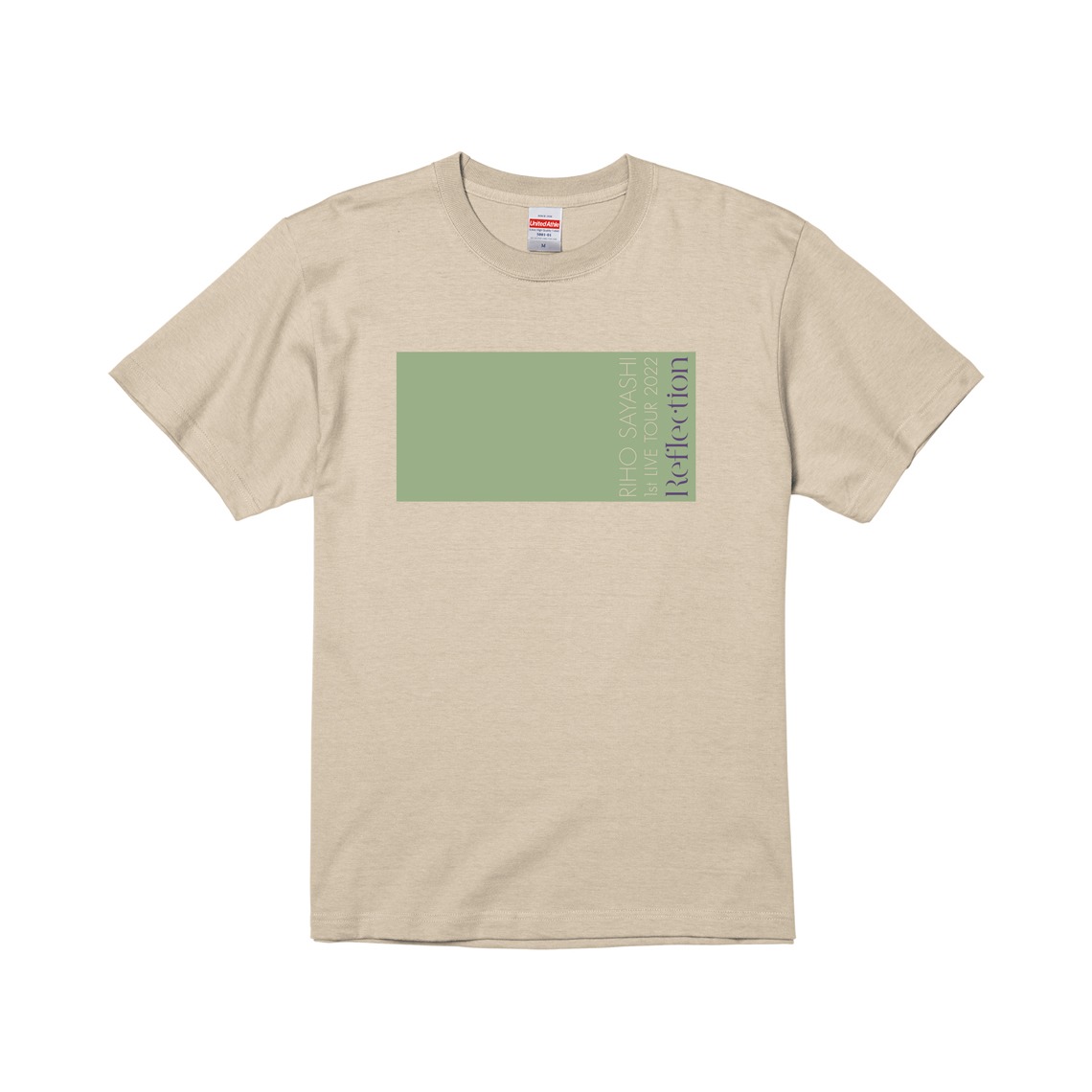 「RIHO SAYASHI 1st LIVE TOUR 2022 Reflection」グッズ ファンクラブ限定Tシャツ表ビジュアル