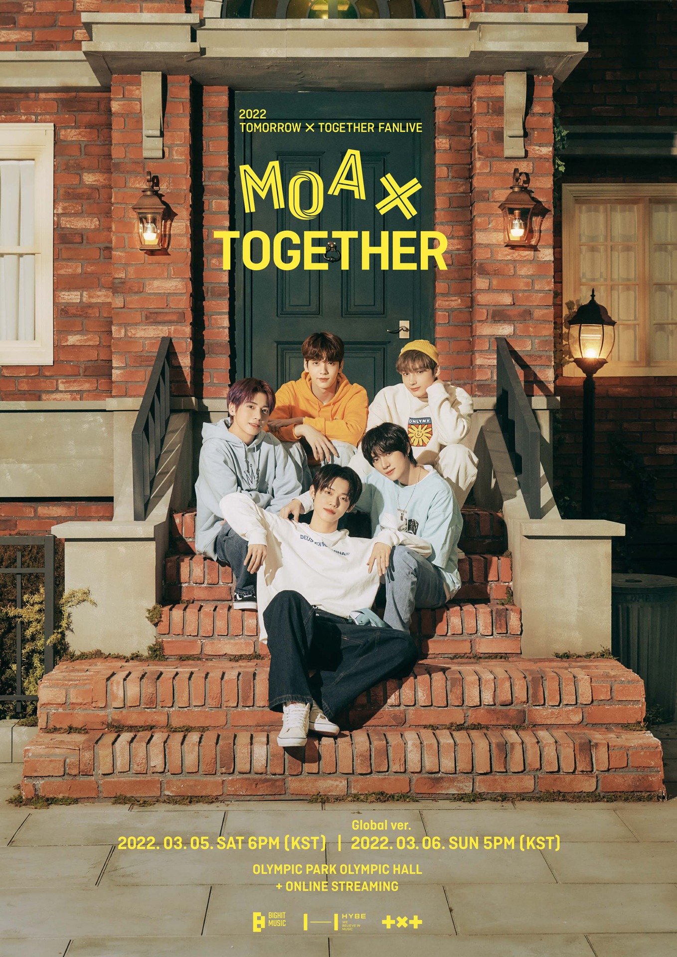 「2022 TOMORROW X TOGETHER FANLIVE MOA X TOGETHER」ビジュアル