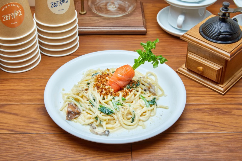 「NCTzen 127-JAPAN presents "Cafe 127"」のメニュー「DOYOUNG ラビットのためのキャロットパスタ」。
