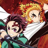 LiSA「明け星 / 白銀」アナログ盤ジャケット (c)吾峠呼世晴／集英社・アニプレックス・ufotable