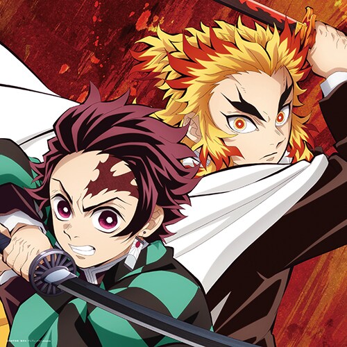 LiSA「明け星 / 白銀」アナログ盤ジャケット (c)吾峠呼世晴／集英社・アニプレックス・ufotable