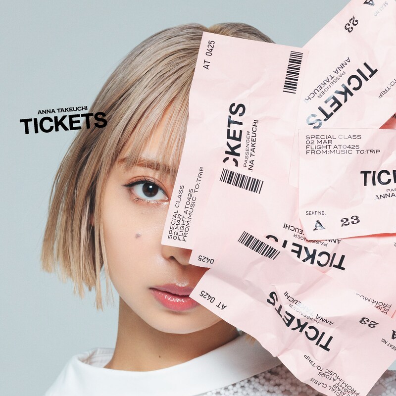 竹内アンナ「TICKETS」初回限定盤ジャケット