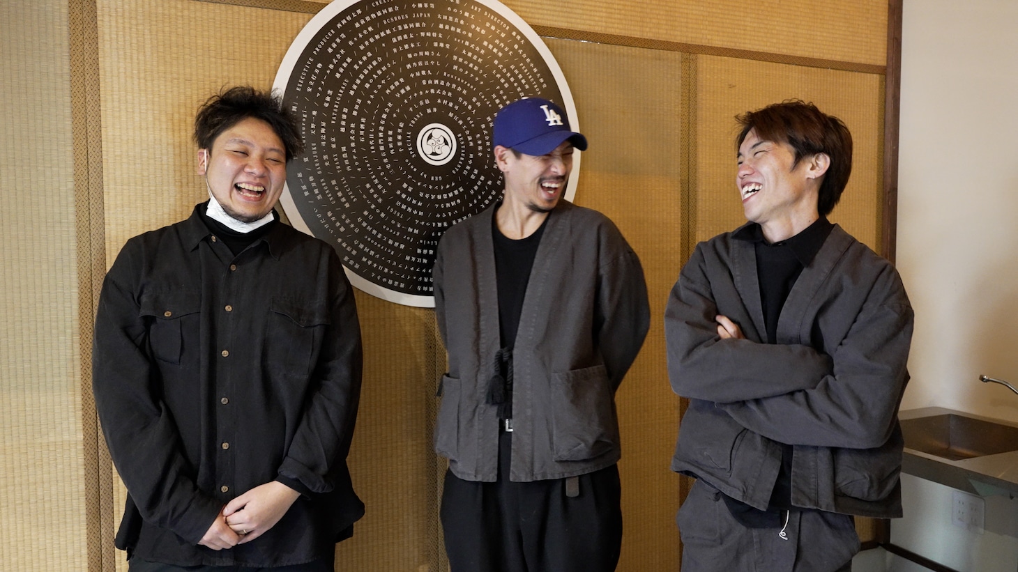 左から佐々木集、森洸大、西岡将太郎。