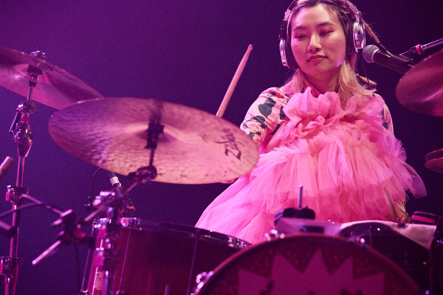 ユナ（Dr, Cho）（Photo by Yoshio Nakayoshi）
