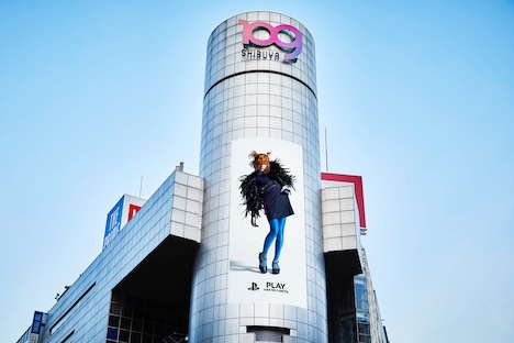 米津玄師を起用したSHIBUYA109渋谷店のシリンダー広告。