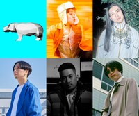 上段左からKabanagu、ケンモチヒデフミ（水曜日のカンパネラ）、Seiho、下段左からTAKU INOUE、TRILL DYNASTY、Night Tempo。