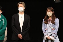 EXILE TAKAHIROと渋谷凪咲（NMB48）。(c)関西テレビ