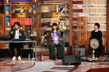 左からSTUTS、SHOW-GO、和田永。 (c)テレビ朝日