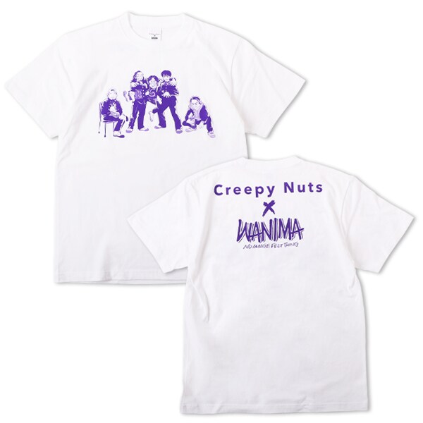 CreepyNuts × WANIMA コラボTシャツ 白 Mサイズ CreepyNuts × WANIMA コラボTシャツ 白 Mサイズ Amazon.co.jp