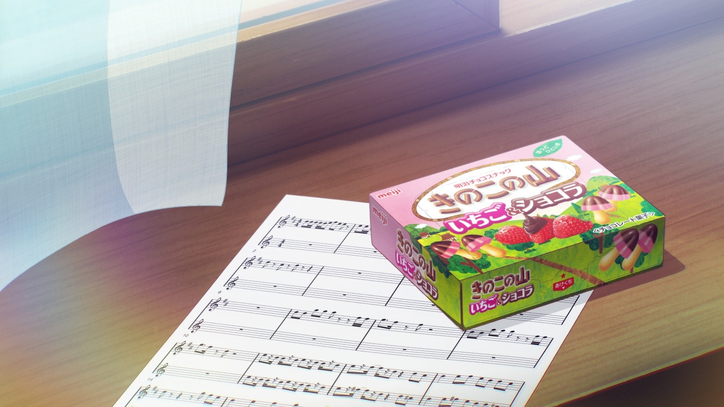 明治の新CM「はっぴーすとろべりーバレンタイン」編より。